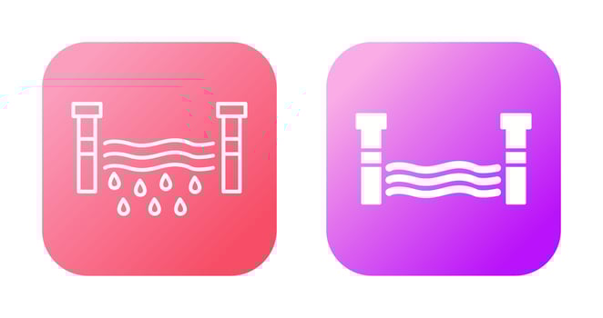 Water Dam Vector Icon