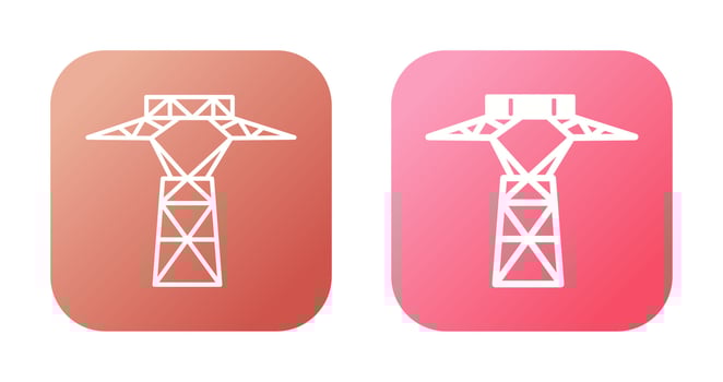Power Line Vector Icon