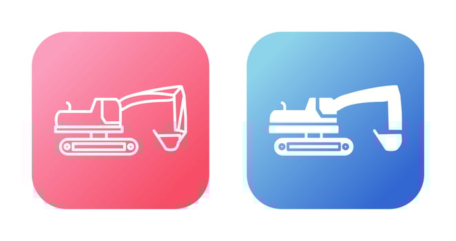 Excavator Vector Icon