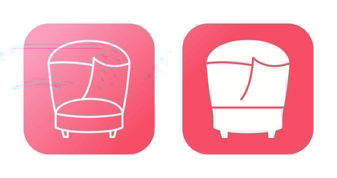 Stylish Chair Vector Icon