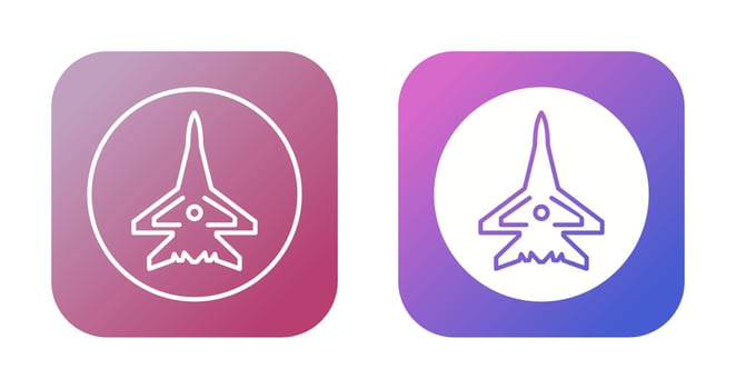 Fighter Plane Vector Icon