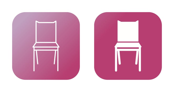 Bedroom Chair Vector Icon