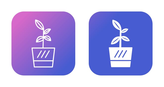 Flower Pot Vector Icon