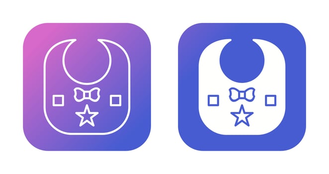 Baby Bib Vector Icon