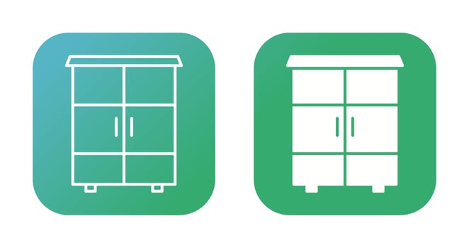Shelves Cabinet Vector Icon