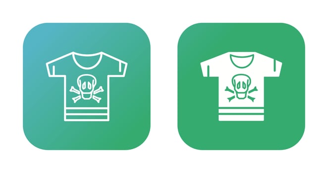 Pirate Shirt Vector Icon