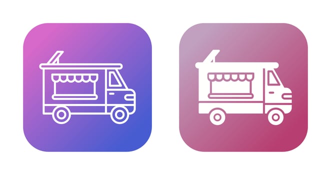 Bakery Truck Vector Icon