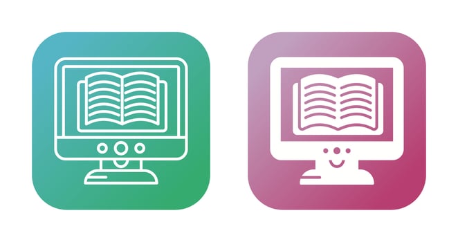 Ebook Lcd Vector Icon