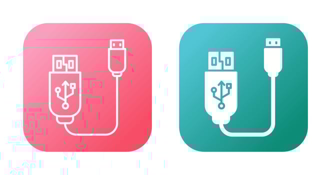 Usb Cable Vector Icon