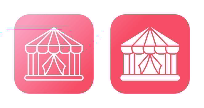 Circus Tent Vector Icon