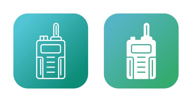 Walkie Talkie Vector Icon