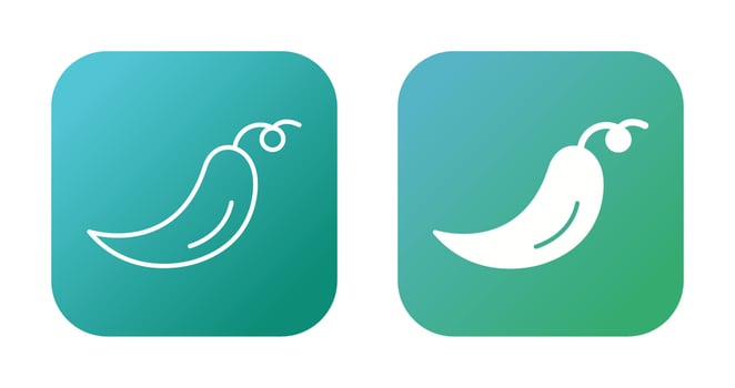 Chilli Vector Icon