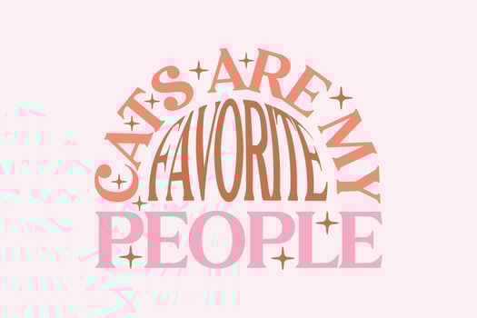 Retro Cat Quote t shirt Design vector