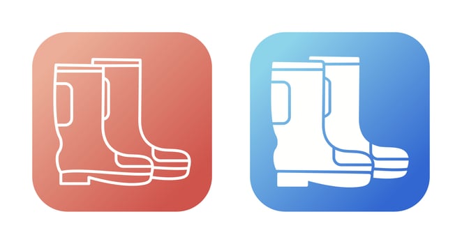 Rain Boots Vector Icon