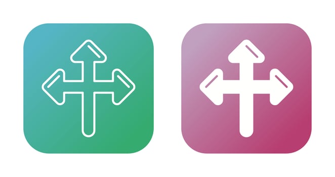 Directional Sign Vector Icon