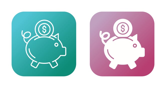 Piggy Bank Vector Icon