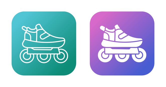 Roller Skates Vector Icon