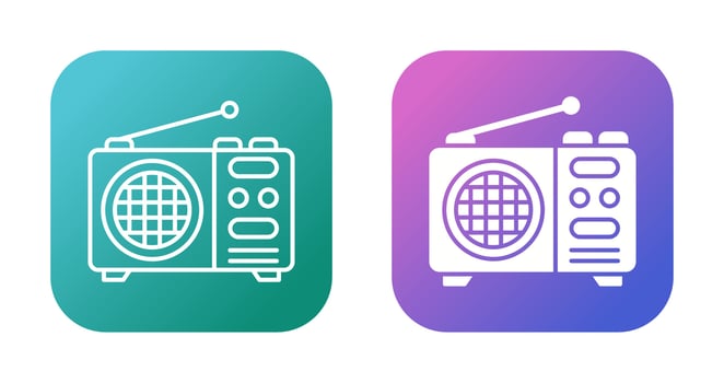 Radio Vector Icon