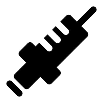 syringe of world health day solid icon style vector
