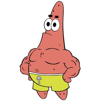 patrick star in spongebob squarepants vector