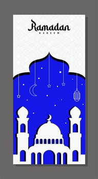 ramadan islamic celebration and poster vector