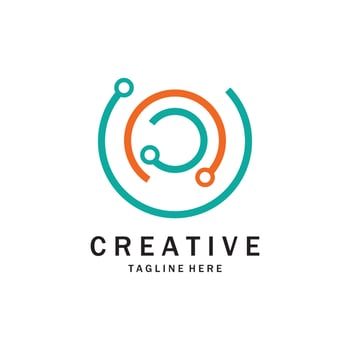 Circuit Logo Template vector