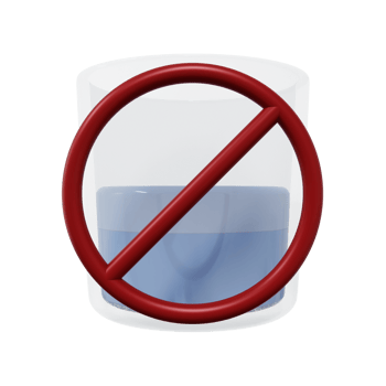 3d illustration of dont drinking png