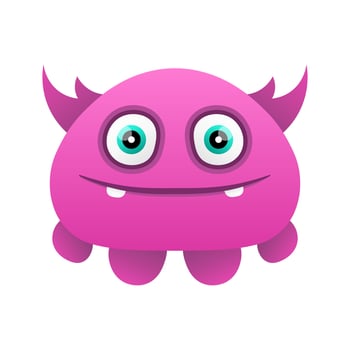 cute vector illustration monster design