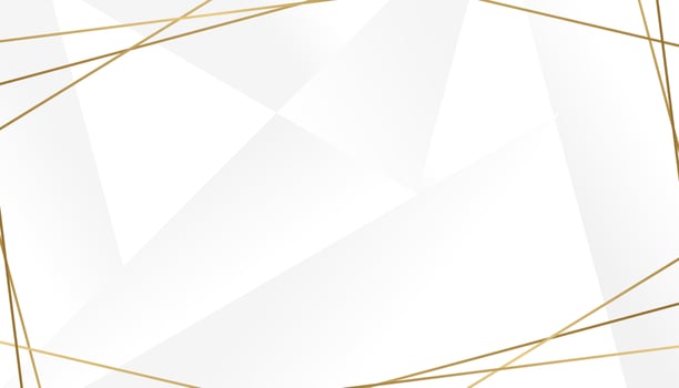 Luxury Gold Geometric line border on white background vector
