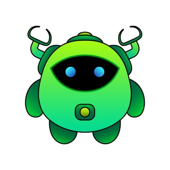 modern vector illustration robot design