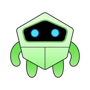 vector robot design mascot kawaii