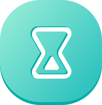 Hourglass icon in flat design style. Vintage sandglass timer signs illustration. png