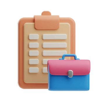 office work illustration 3d png