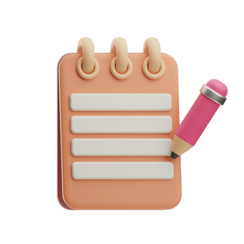 office work presentation illustration 3d png