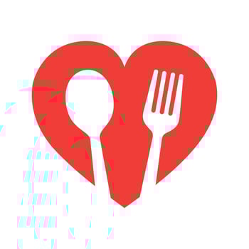 love food logo vector