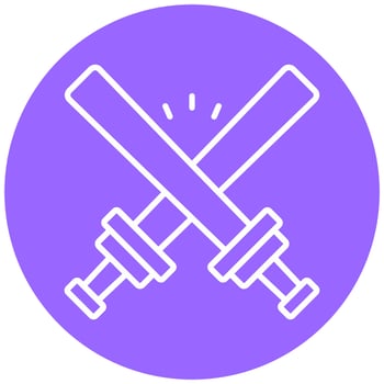 Glow Sticks Icon Style vector