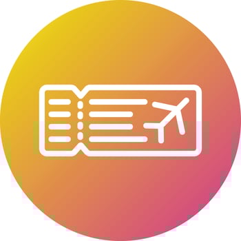 Plane ticket Vector Icon Design Illustration