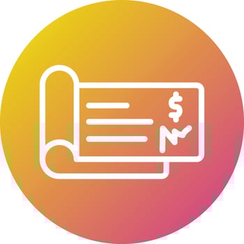 Cheque Vector Icon Design Illustration