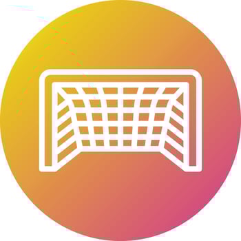 Football goal Vector Icon Design Illustration