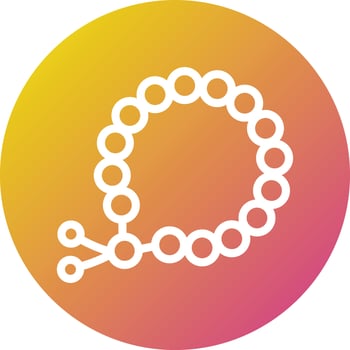 Beads Vector Icon Design Illustration