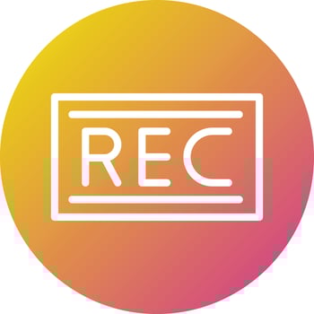 Record Vector Icon Design Illustration