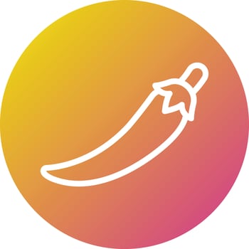 Chilli Vector Icon Design Illustration