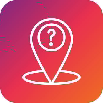 Location Question Vector Icon Design Illustration