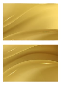 Abstract shiny color gold wave design element vector