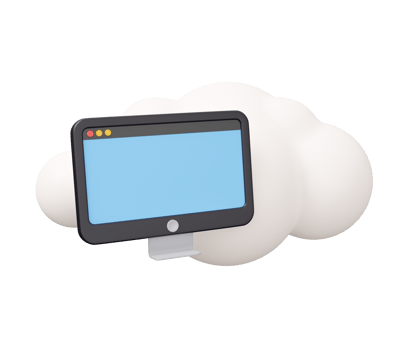 computer cloud 3d illustration png