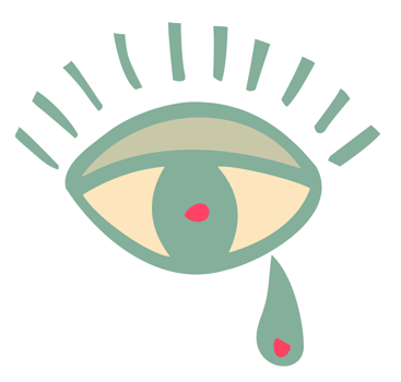 Color sticker of groove psychedelic eye Retro design of hipster icons Doodle style graphic. Vintage trippy cartoon. 60 70 80 90 trendy PNG illustration symbols