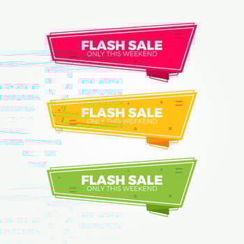Flash Sale Label Collections vector