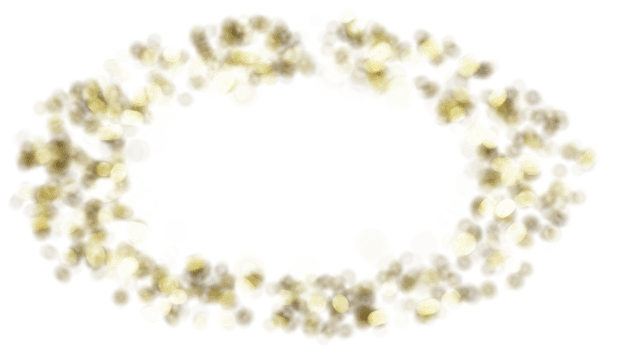 luxury flying gold confetti  frame png