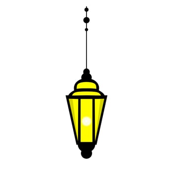 Islamic lantern icon, illustration of a lantern with an elegant concept, suitable for Ramadan and Eid designs vector