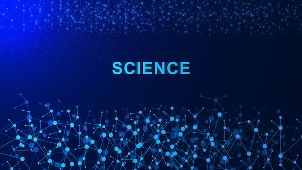 Molecular structure for medical, DNA, neurons, chemistry and technology background. Vector illustration.